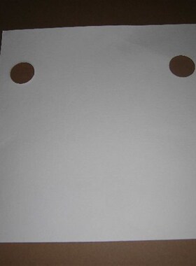 板式滤油机滤纸 1um 234*234 打孔 两孔 孔径25mm 左右边缘距16mm