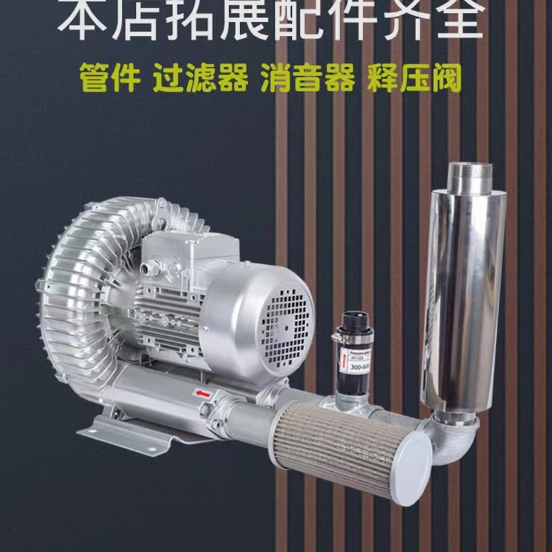 高压风机专用配件过滤器集尘桶不锈钢消音器漩涡气泵释压阀泄气阀