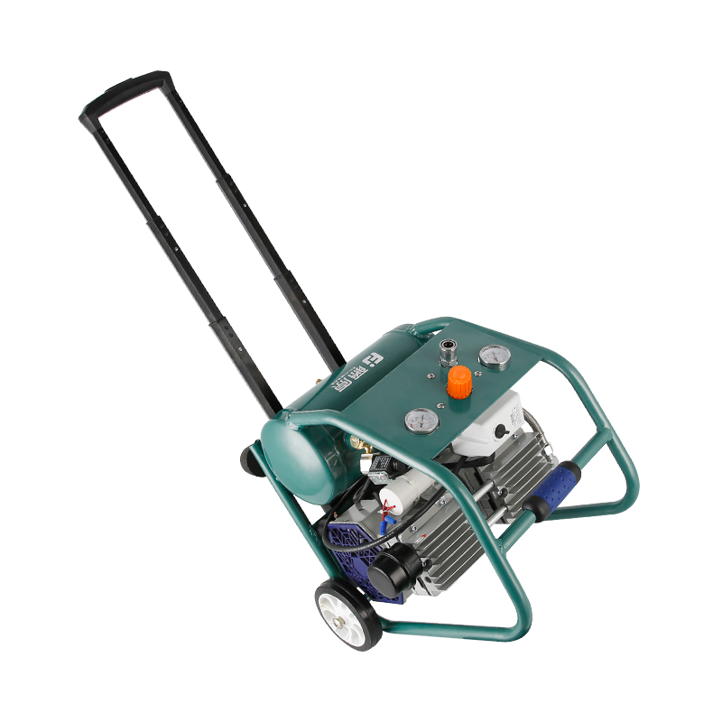 藤原空压机小型便携式高压空气压缩机储气罐低音打气220v无油气泵