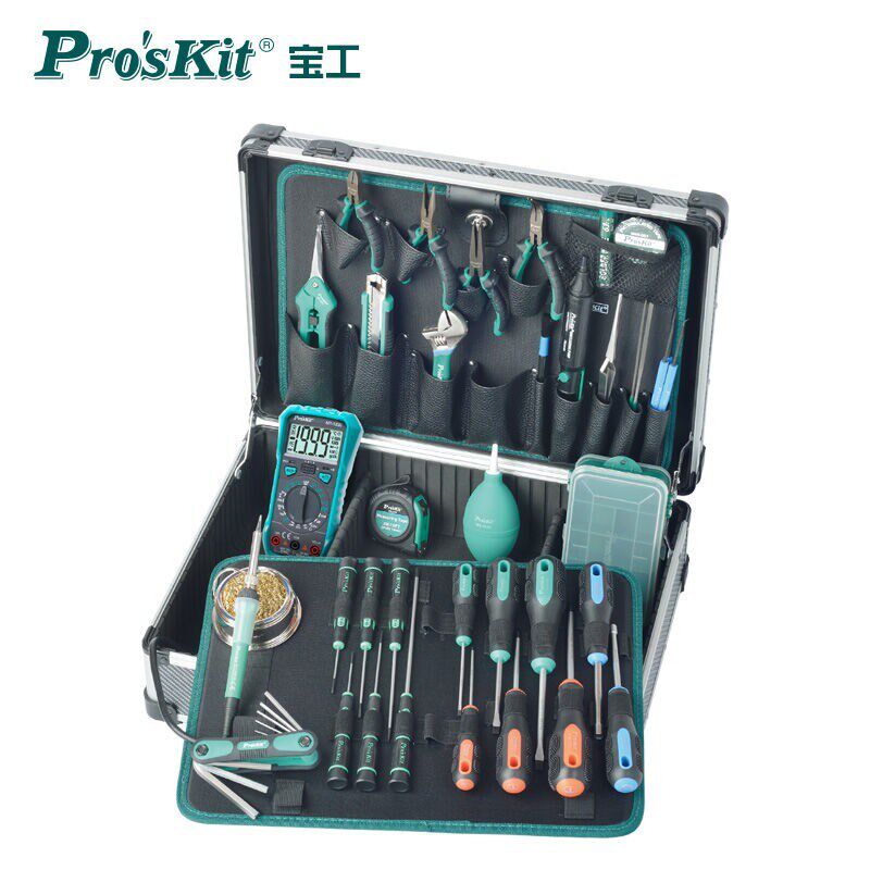 ProsKit宝工PK-1305NH专业电路维修工具组家用工具箱套装五金