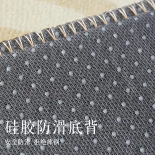 防水卧室床边毯家用大面积全铺圈绒茶几毯 奶油风客厅地毯2024新款