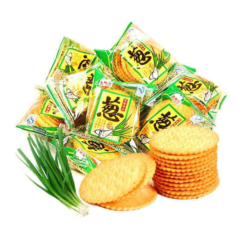 新货促销装蒙格尔香葱味薄片饼干咸味休闲儿童零食小包装脆中秋
