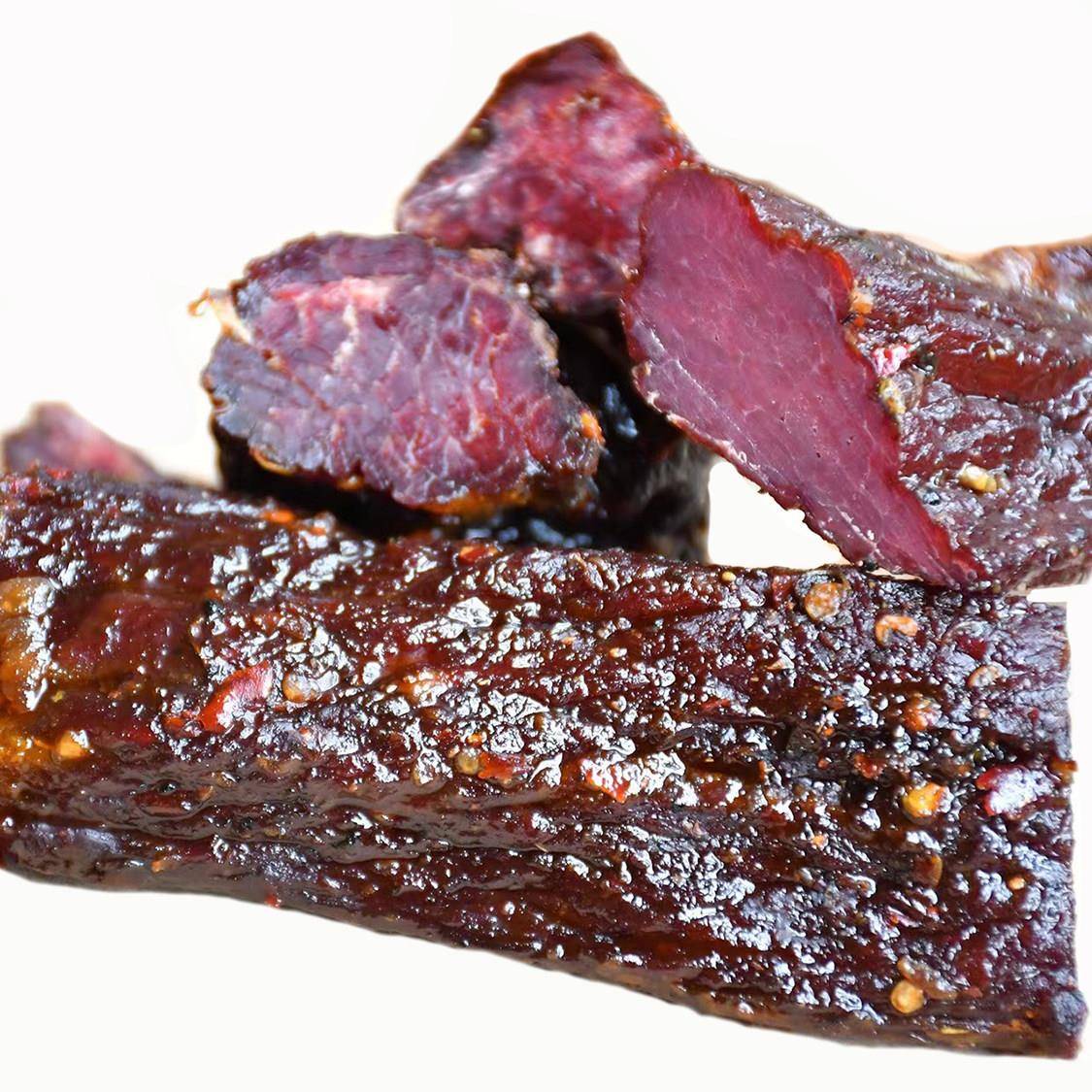 风干猪肉【放心肉】四川特产麻辣风干肉牛肉风味五香大块肉干巴猪