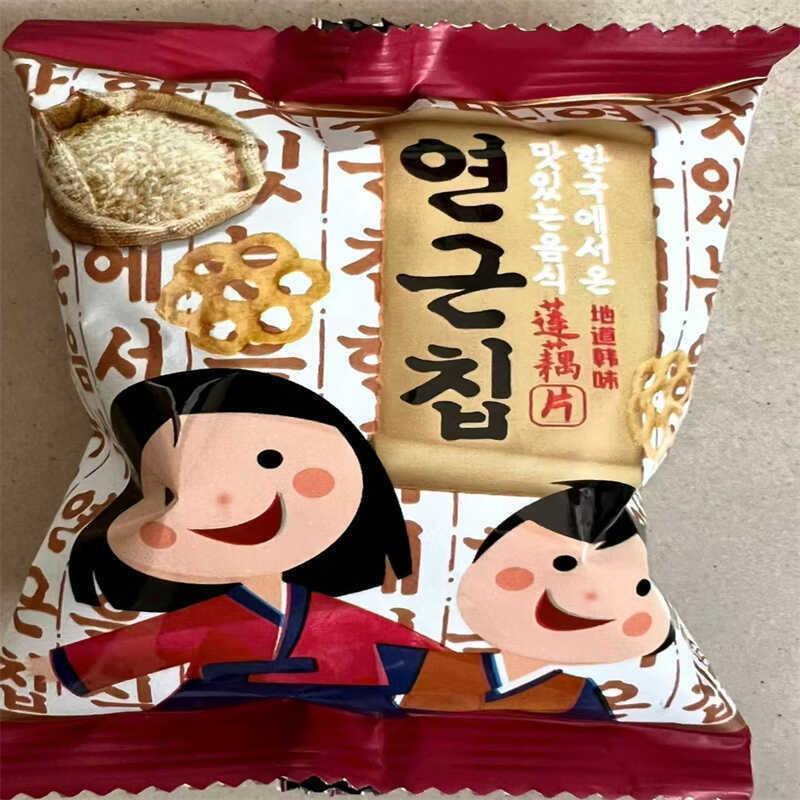 新货韩式莲藕片酥脆膨化零