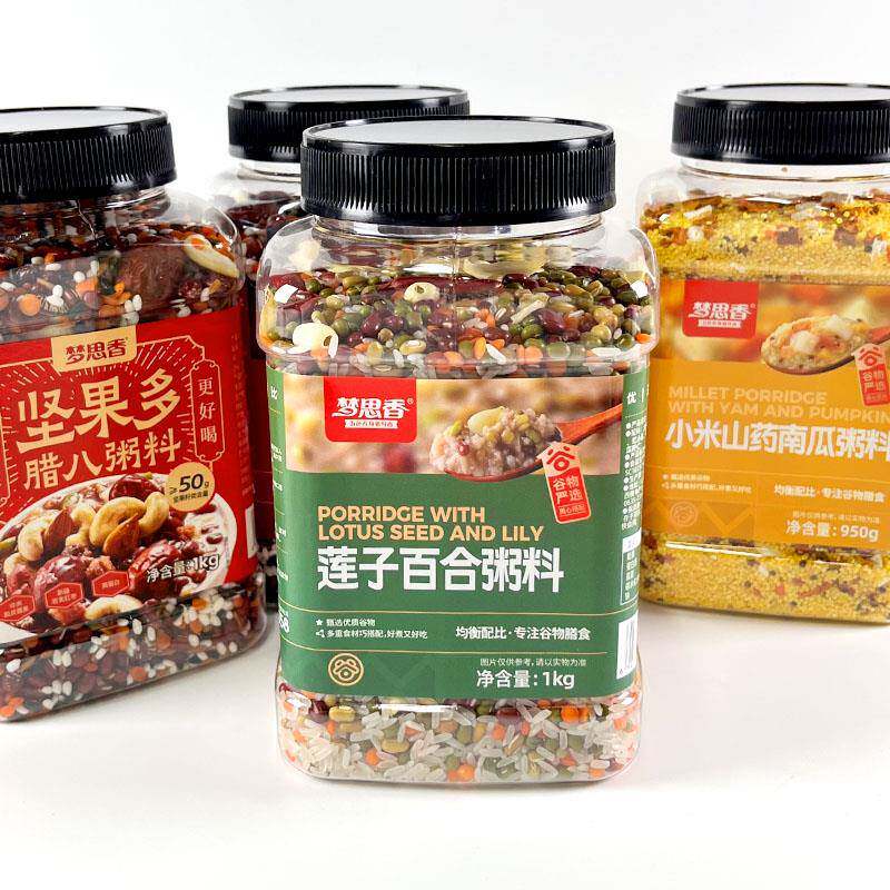 梦思香紫薯黑米粥莲子百合粥小米南瓜粥杂粮主食组合五谷杂粮粥