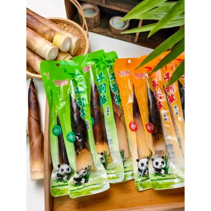 华昌农手剥笋1200g香辣爽口脆嫩多汁泡椒竹笋下饭菜追剧休闲零食