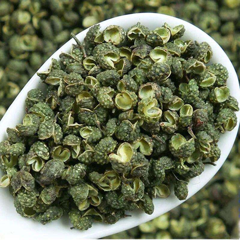 四川汉源特产青花椒500g特麻特香绿麻椒藤椒干 干燥花椒粒食用散