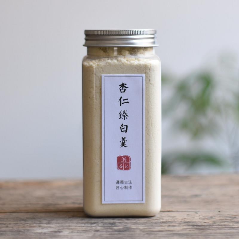 不加米粉纯杏仁七白饮杏仁粉冲泡美山药白百合粥杏仁臻白饮七白羹