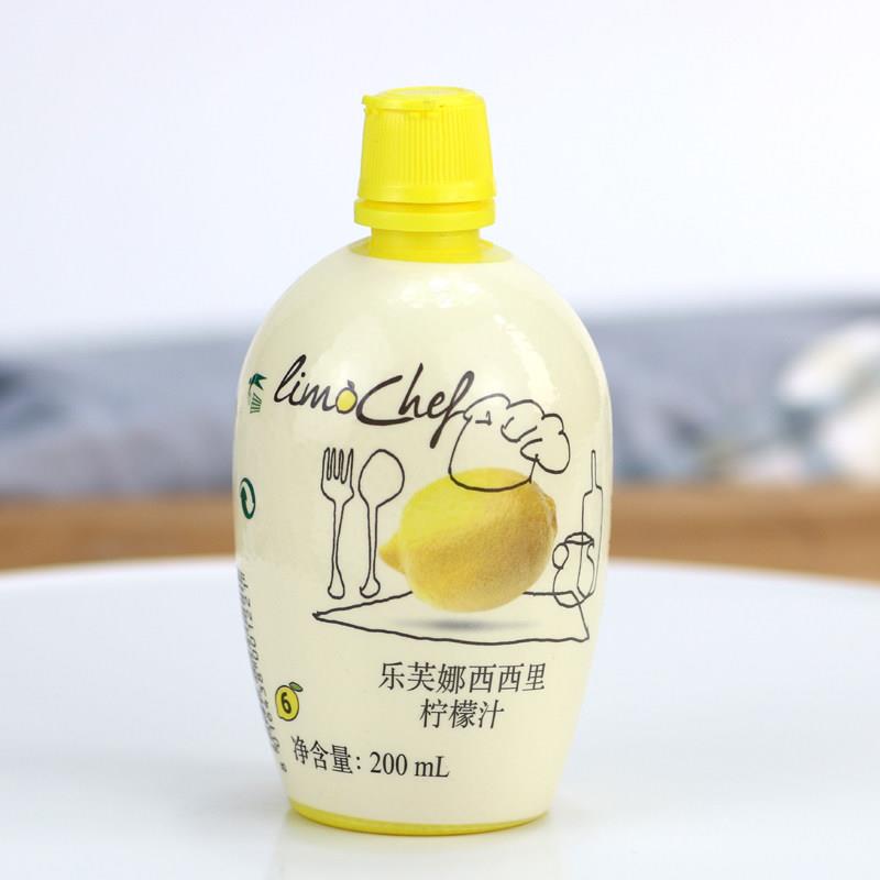 烘焙原料乐芙娜黄柠檬汁浓缩原汁蛋糕奶油打发材料奶茶饮品200ml