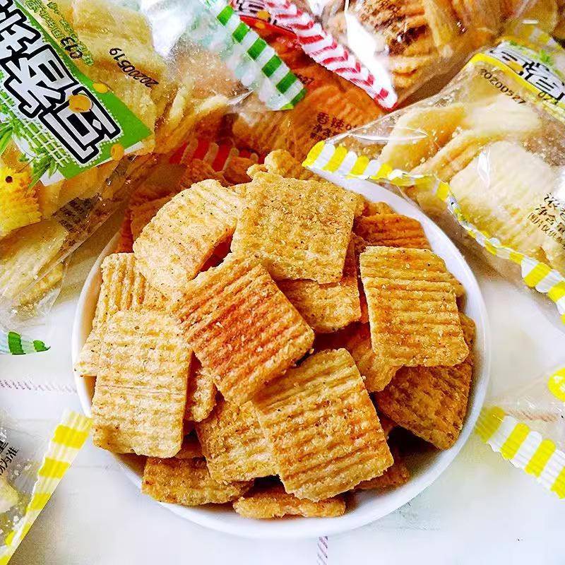 卡奇粗粮小米豆香锅巴休闲零食品酥脆香甜烧烤香辣味独立小包装