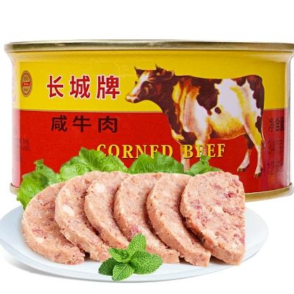 新货包邮长城牌咸牛肉