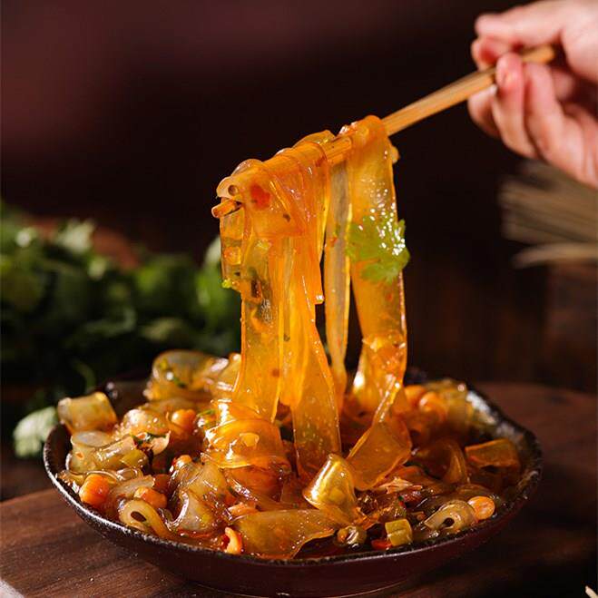 食味田园红薯粉条宽粉细粉不加明矾手工制作营养健康火锅炖炒焖