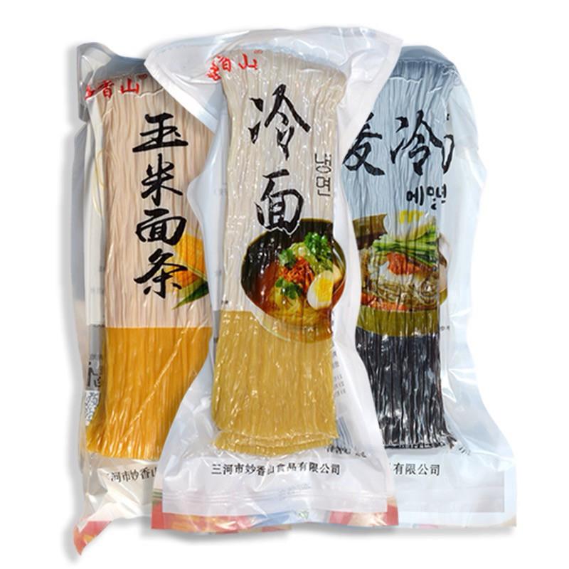 荞麦冷面妙香山荞麦冷面小麦冷面玉米冷面1kg朝鲜冷面延边风味