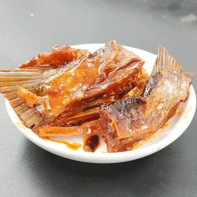 香辣鱼尾鱼排散装称重500g独立小包装手撕小吃休闲麻辣零食
