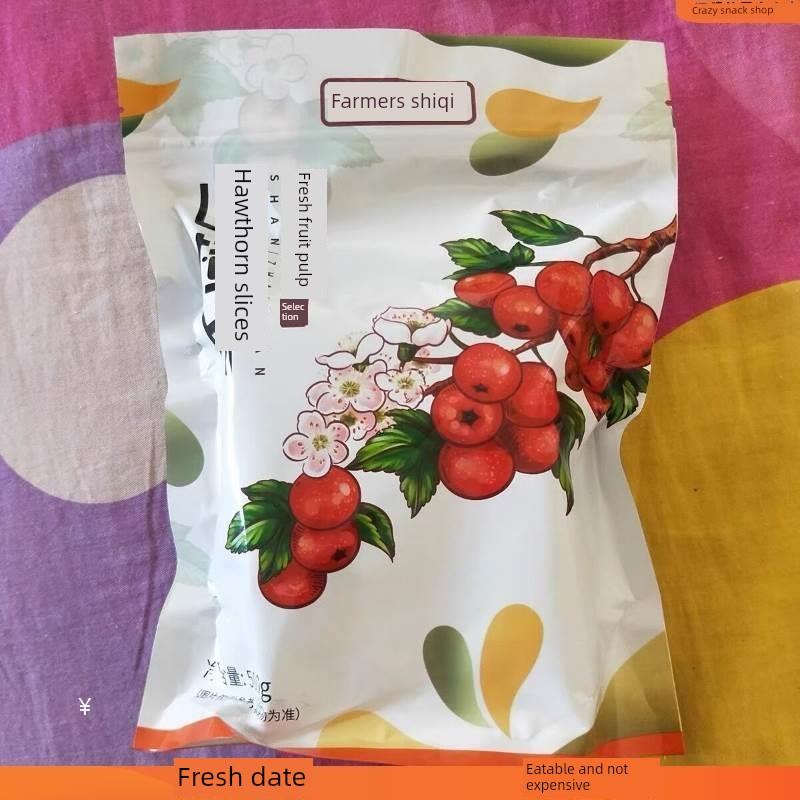 新枣农仁石奇山楂片500g*2包山东特色山楂条滚球糕开胃小食