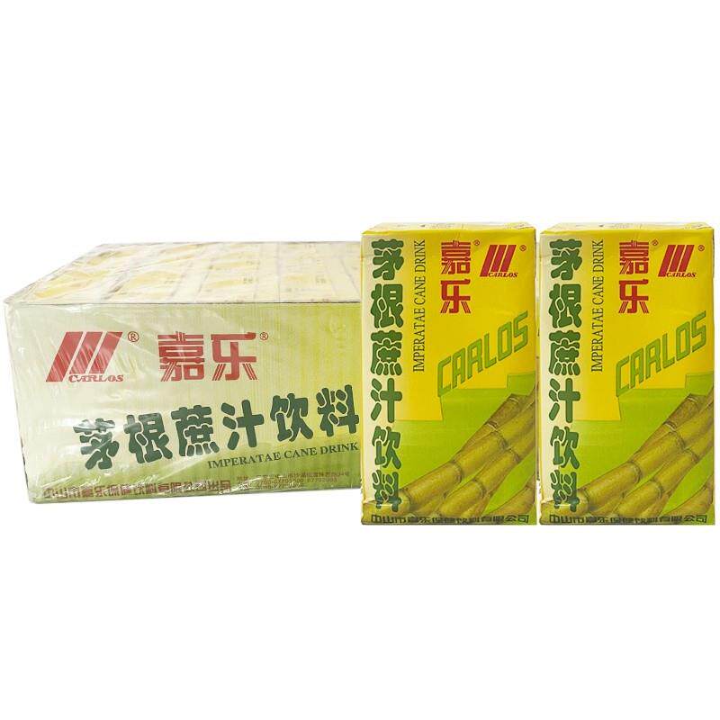 新货嘉乐茅根蔗汁饮料250ml*24盒装夏季清凉茶润燥解渴菊花冬瓜汁