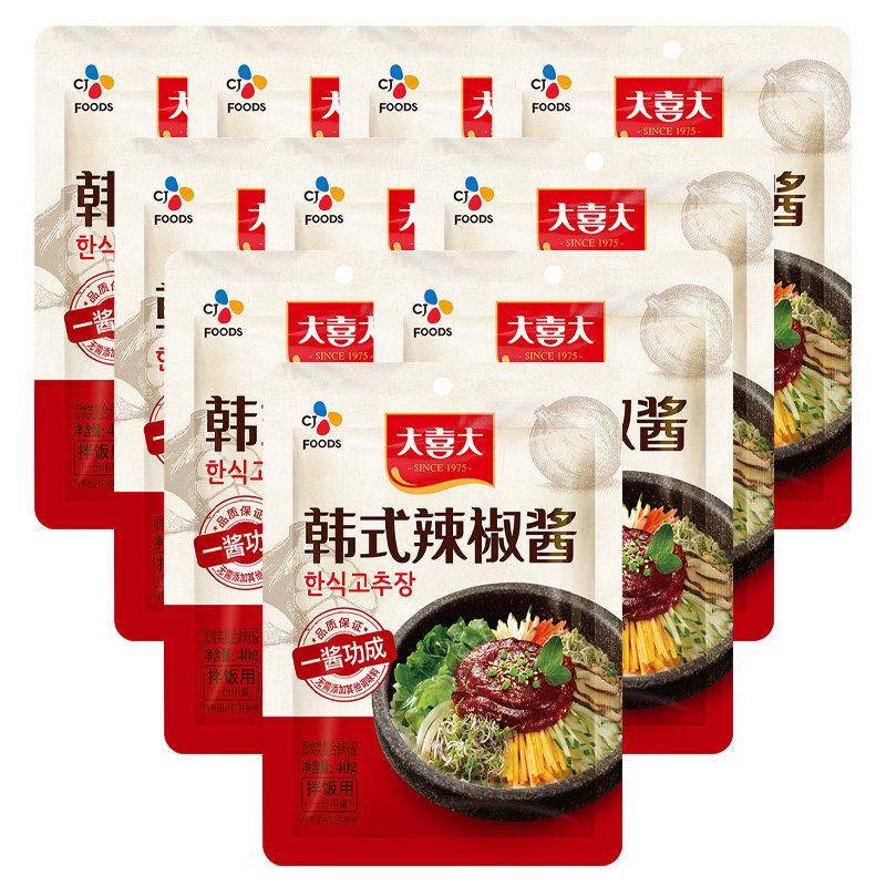 辣酱袋装大喜大韩式辣椒酱石锅拌饭辣酱韩国年糕炸鸡甜辣下饭酱小