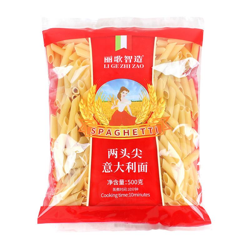 西餐厅意面丽歌智造意大利面500g袋装茶餐厅通心粉意面西餐意