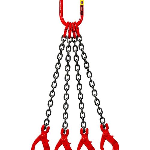 起重炼条吊具羊角安全自锁吊钩组合吊炼四腿吊装铁炼挂钩炼条吊钩