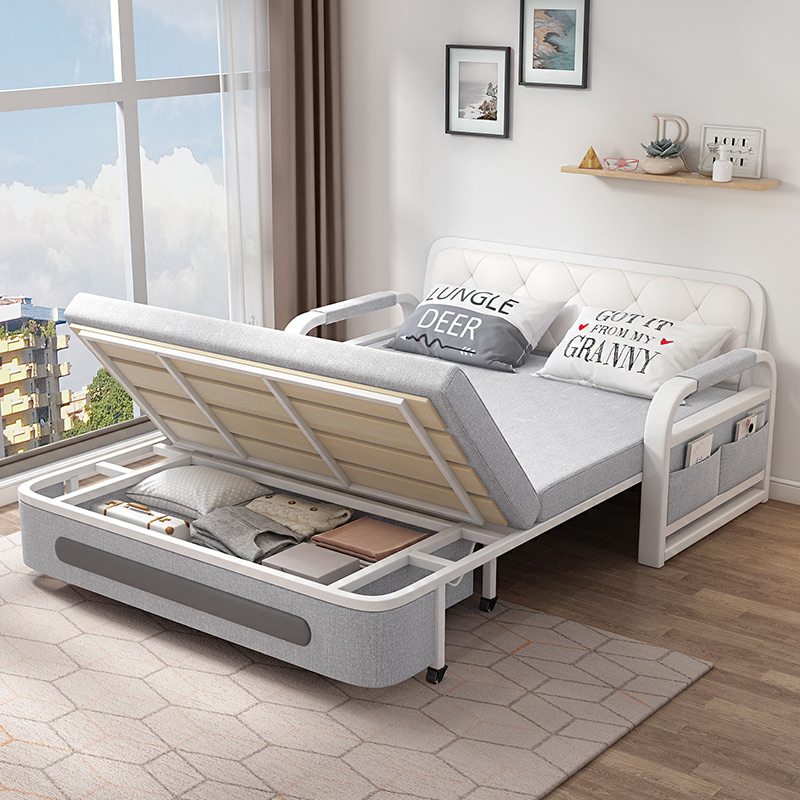 沙发床折叠两用小户型客厅多功能折叠沙发经济型出租屋单人折叠床