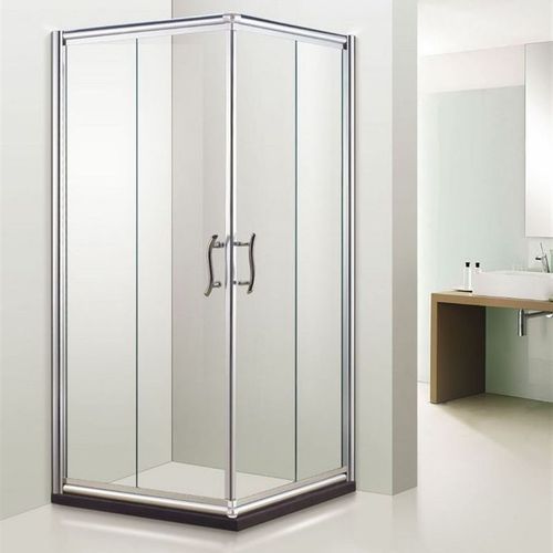 热销铝合金淋浴房304不锈钢淋浴房浴屏隔断屏风L型双固双开门移门