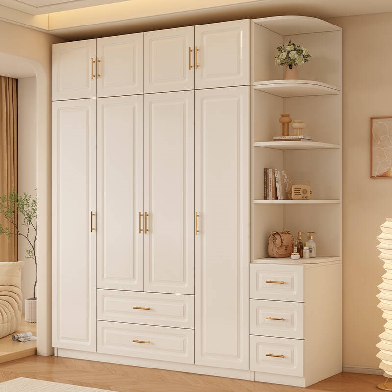 衣柜卧室家用全实木欧式对开门出租房用2024新款爆款儿童简易衣橱