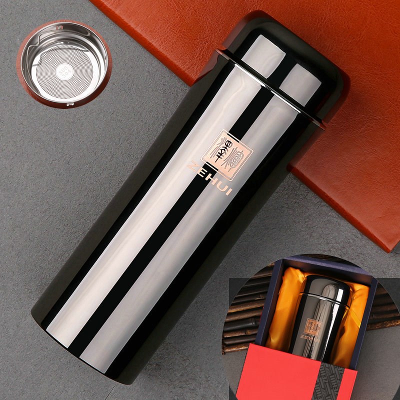 高档304不锈钢保温o杯男女泡茶杯大容量便携水杯水壶礼品定制刻字