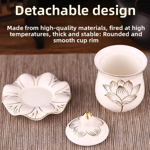 陶瓷供养杯、莲花供养杯、佛前供养杯、佛寺供养杯、观音净水杯、