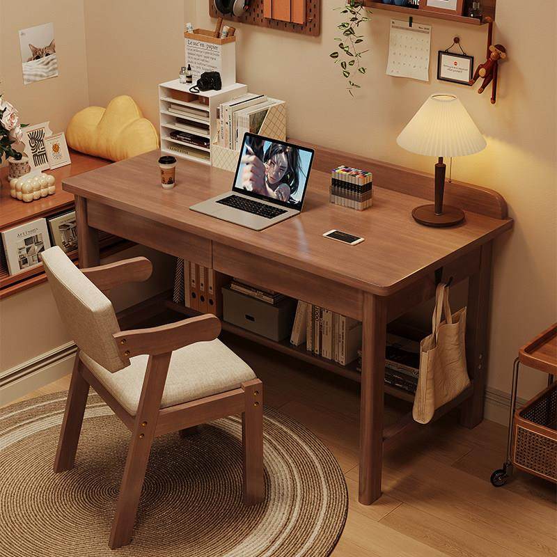 实木书桌简约电脑桌小户型办公桌家用卧室阅读桌中小学生书桌,住宅家具,电脑桌,淘宝优惠券,粉丝福利购,淘宝优惠卷