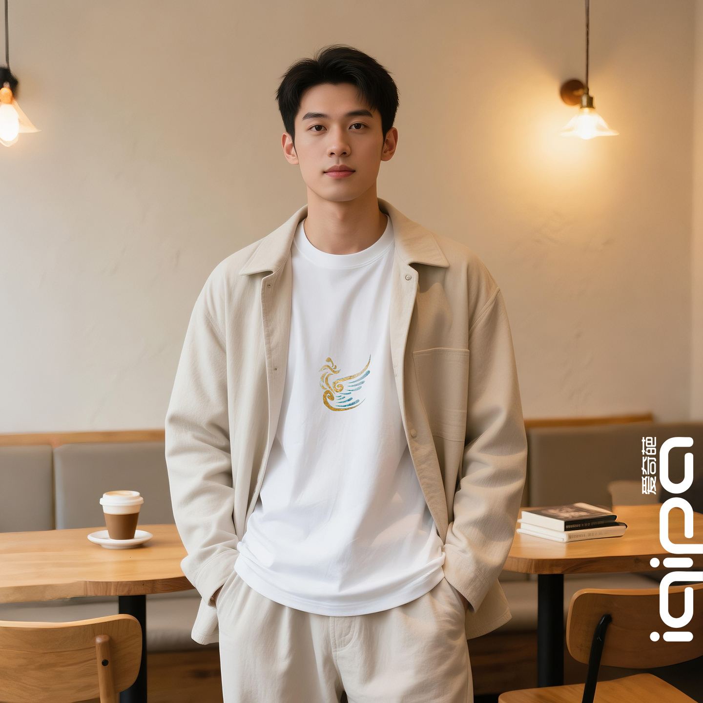 爱奇葩 原创T恤博物馆文创文化衫精卫填海纯棉圆领打底衫男女款