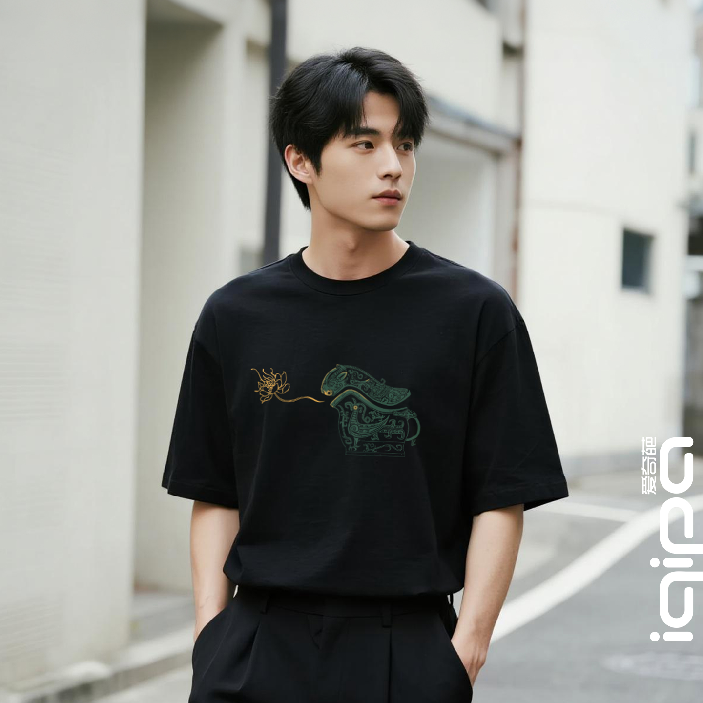 国潮青铜纹样原创设计文化衫