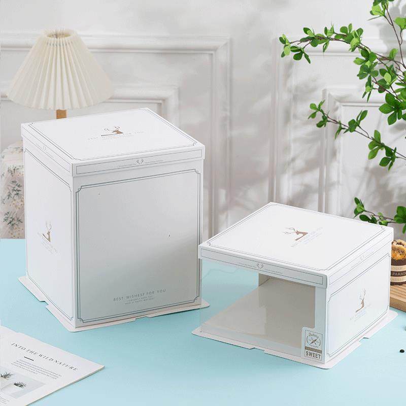 新款半透明生日蛋糕盒子包装盒6 8 10 12寸单双三层白加高蛋糕盒,厨房/烹饪用具,点心包装盒/包装袋,淘宝优惠券,粉丝福利购,淘宝优惠卷