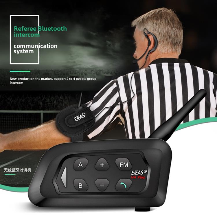 足球裁判对讲耳机建筑工地塔吊骑行大型会议多功能实时通话免按键