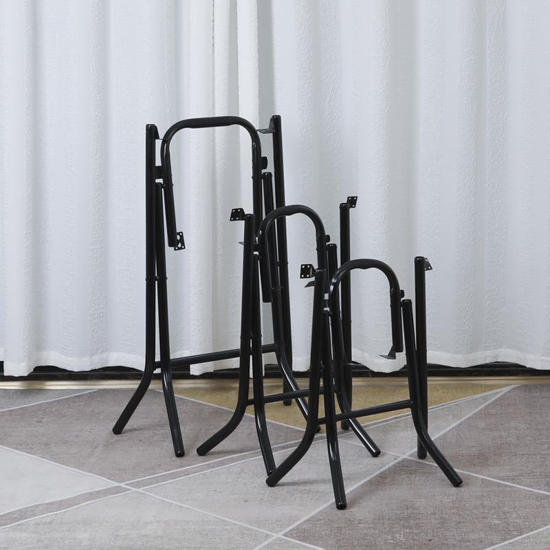 折叠桌腿支架 餐桌脚折叠架子 桌腿支架 金属桌子腿 餐台脚