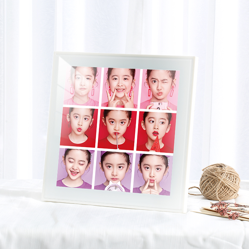 10寸9宫格相框摆台洗照片做成相框照片打印相片定制diy相架4宫格