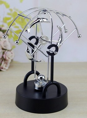 创意家居书房客厅房间装饰品摆件海豚磁性永动仪工艺品现代简约