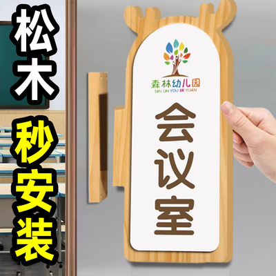 幼儿园班牌教室门牌定制小学个性教师办公室园长室门牌学校侧挂班