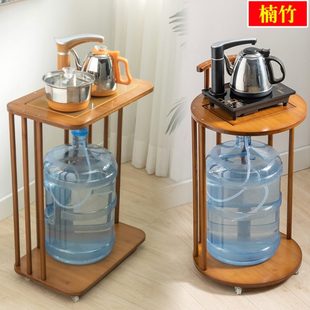 客厅小推车厨房可移动置物架夹缝储物架茶水柜家用小茶柜自动烧水
