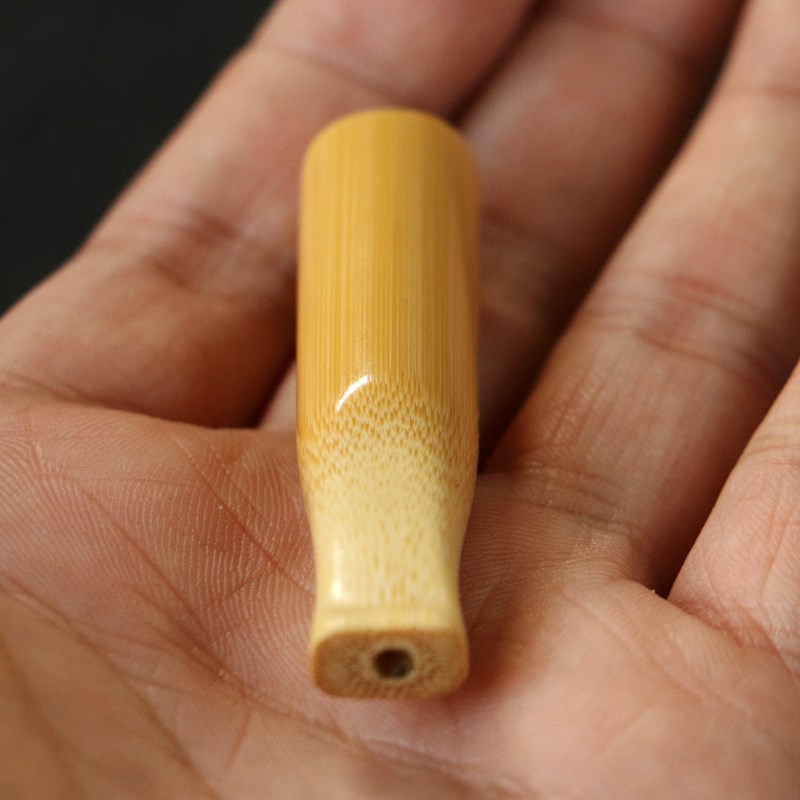 精品纯手工制作天然实心老玉竹烟嘴吸烟过滤器粗烟男生烟斗送礼品