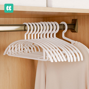 几仓无痕衣架家用挂衣防肩角晾衣撑防滑不鼓包护领衣架子衣柜衣架
