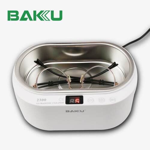巴酷BA-2300超声波清洗机家用眼镜手表带首饰精密元件清洁器110V