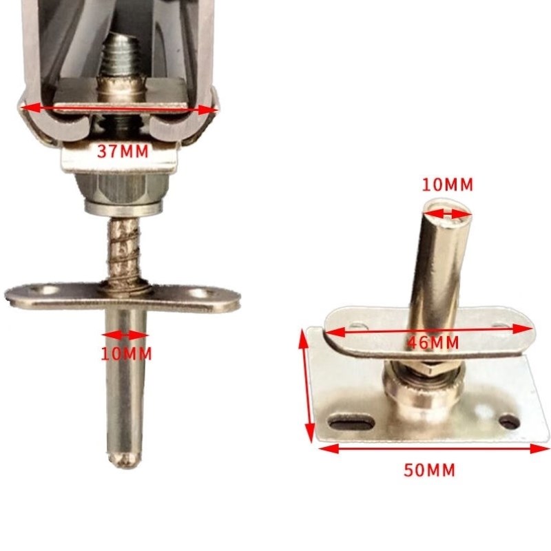 德赛西威折叠门天地轴金属镀锌防锈处理表面光滑转轴固定器万向转
