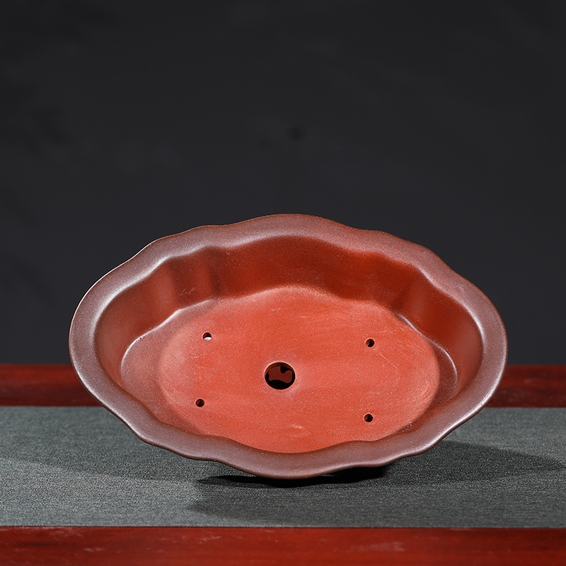 精品宜兴紫砂陶瓷花盆大号透气兰花君子兰莲花海棠盆景盆