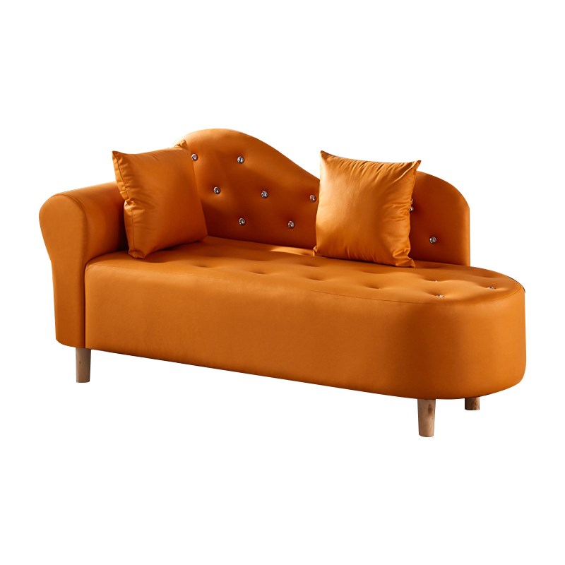 简约小户型单人双人贵妃椅服装店店铺科技布免水洗V型迷你沙发贵