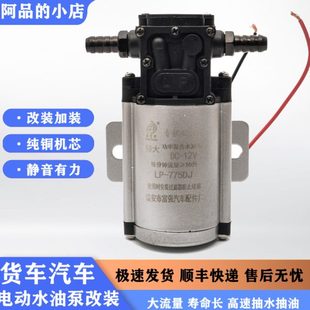 24v农用车泵汽车泵吸油泵电子抽电动水泵12v柴油自吸泵油汽油货车