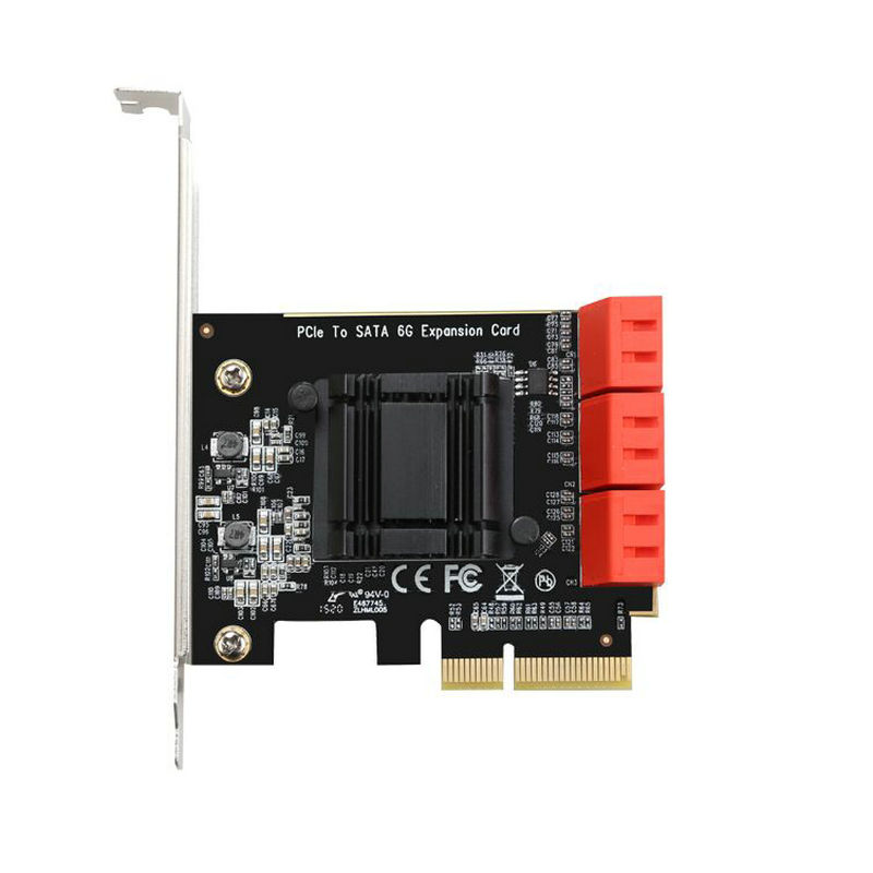 PCIE转6口SATA3.0扩展转接卡6口6G支持NAS群晖/MAC/LINUX 显卡