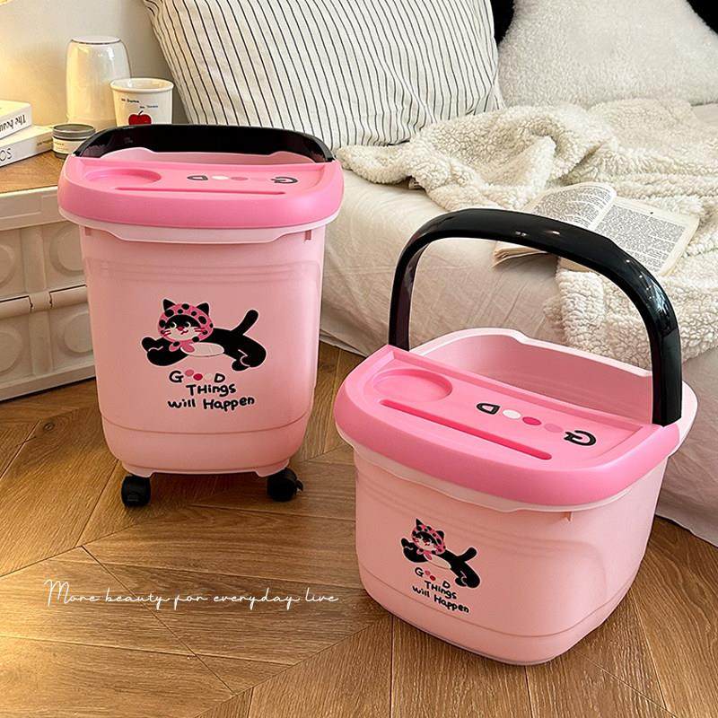 少女心养生泡脚桶过小腿学生宿舍秋冬保温家用熏蒸足浴高深洗脚盆,家庭/个人清洁工具,足浴盆/足浴桶,淘宝优惠券,粉丝福利购,淘宝优惠卷