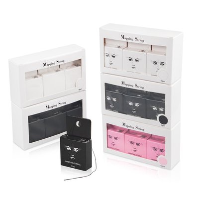 6盒装pre-inked Mapping string带墨定位线定位映射线纹绣线尺