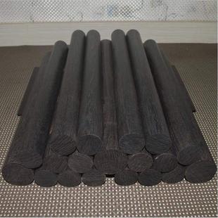 圆棒黑檀东非黑黄檀紫光檀双节棍料短棍料红木料葫芦料珠子料