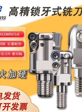 抗震分体式圆鼻铣刀头EMR4 R5 R6 T2139可换刀头锁牙头螺纹头抗震